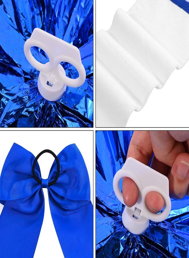 JcHrmers Cheerleader Costume Cheerleading Cosplay Outfit Cheer Dress Accessories for Party Uniform Dress Up with Accessories (Blue, 7-8 Years) - Image 4